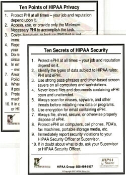HIPAA Awareness Cards (25-pack)