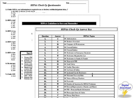 HIPAA Check-Up Assessment Tool